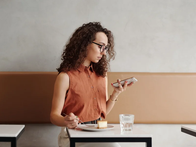 Woman learning about egg freezing financing options